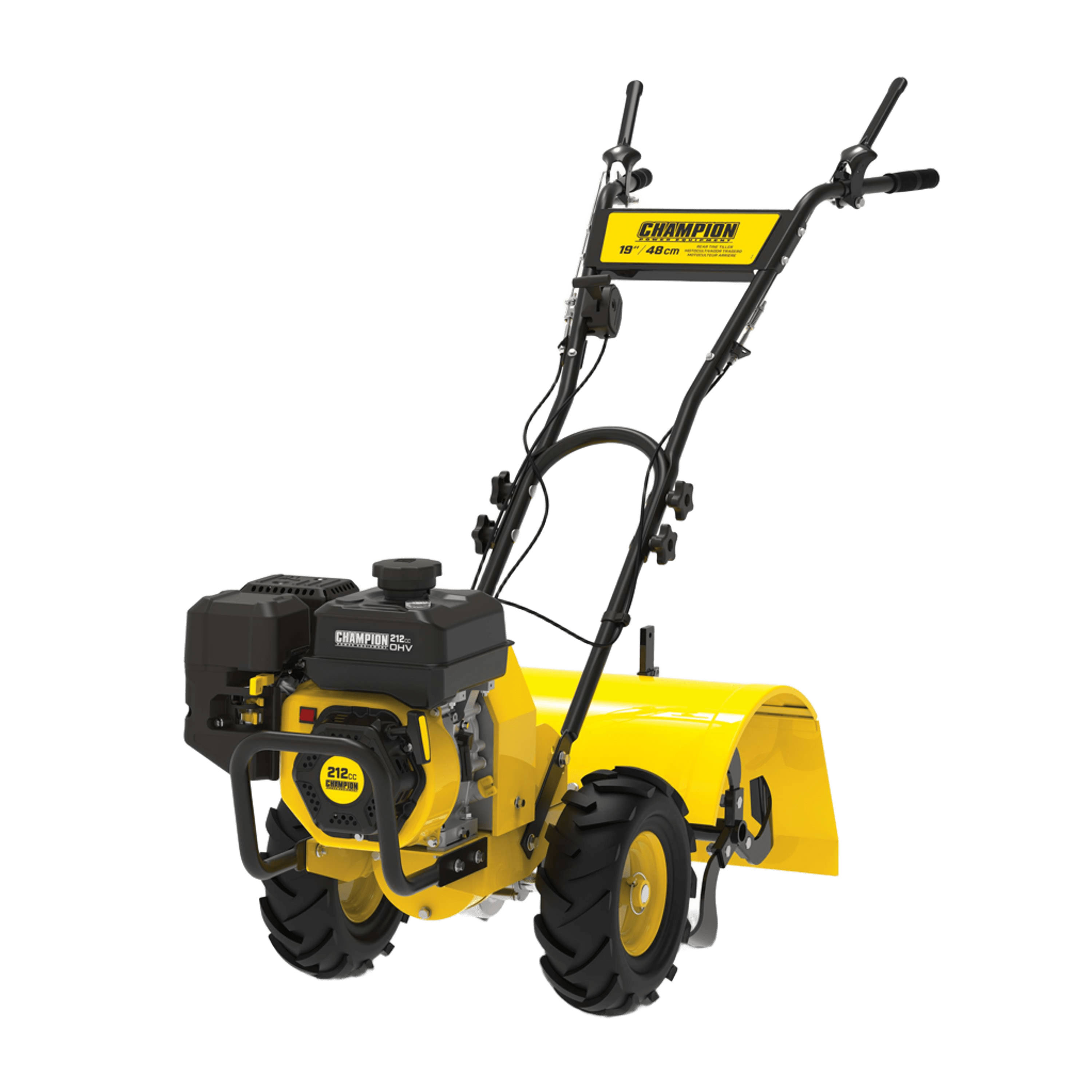 Moto-Cultivador Champion de 48cm a Nafta vista frente